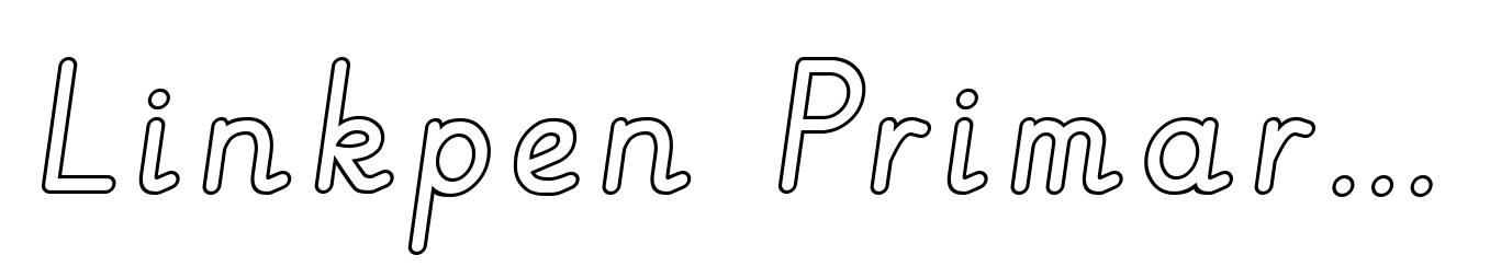 Linkpen Primary Print Outline Italic